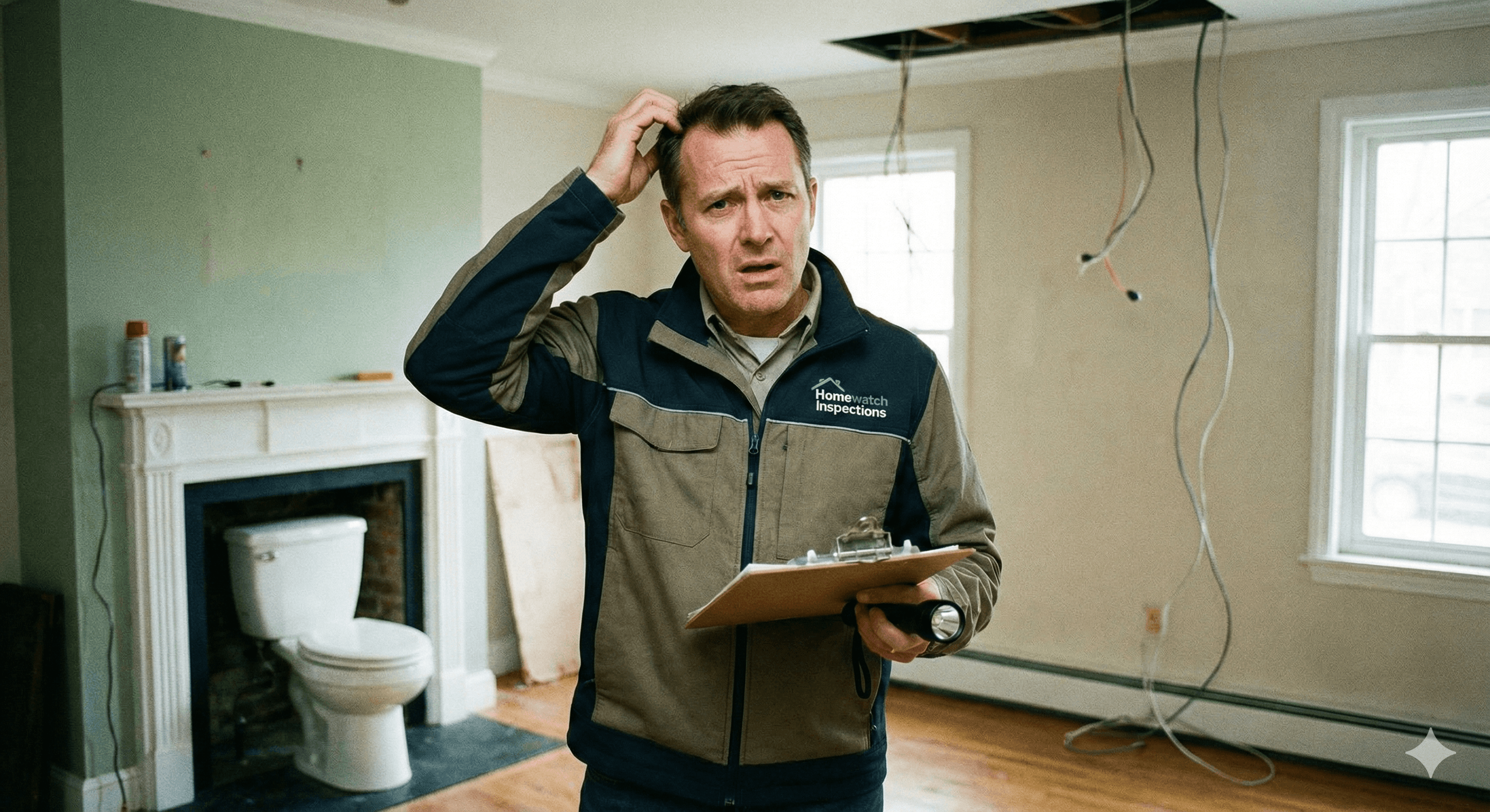 Property manager inspecting a property with tablet